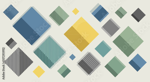 Geometric Rhombus Shapes Pattern Background