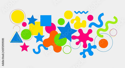Colorful Abstract Shapes and Forms