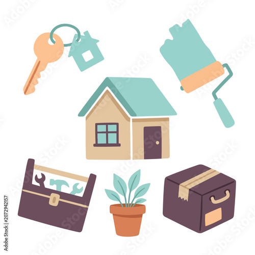 Εκτύπωση καμβά Moving into a new home sweet.
