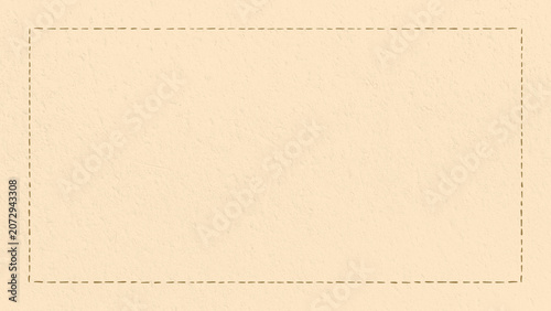 Photos Dotted line frame desktop wallpaper, beige design