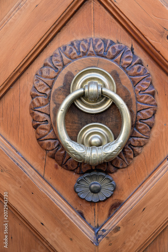 Poignée de porte en bronze