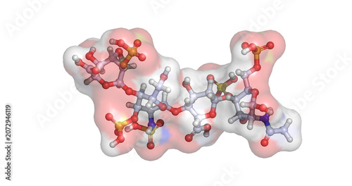 Obraz na plátne Enoxaparin, low molecular weight heparin for deep vein thrombosis and blood clot