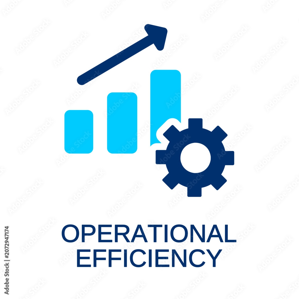Fototapeta premium operational efficiency clip art illustration for graphic design