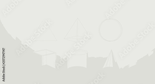 Geometric Forms, 3D Shapes, Shapes Background, Education, Vector Art