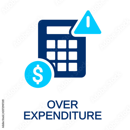 excess expenditure clip art illustration for graphic design