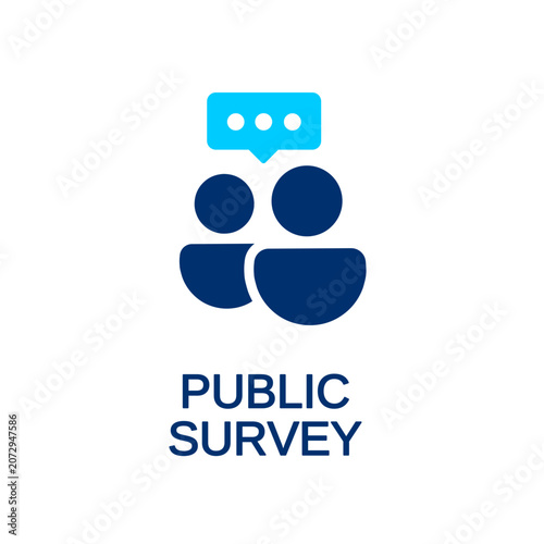 public survey clip art illustration for graphic design