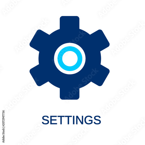 settings clip art illustration for graphic design