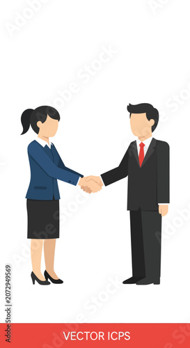 Business handshake: professional agreement, partnership, trust
