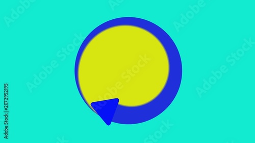 Colorful Abstract Circular Arrow Rotating Intro Animation