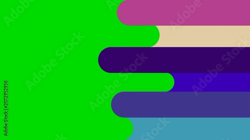 Modern Abstract Animation with Colorful Rounded Vertical Shapes