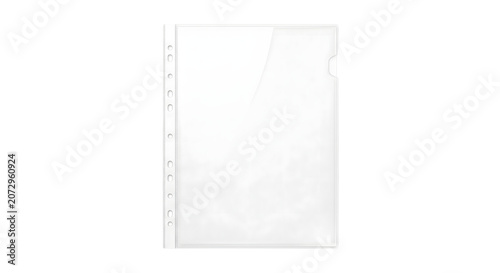 Konstfotografi Clear plastic sheet protector pocket binder sleeve