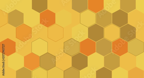 Honeycomb Pattern - Abstract Geometric Hexagons Background