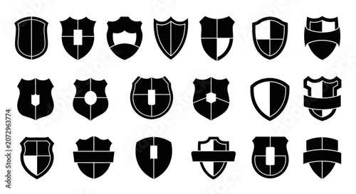 Shield Icons Collection - Security, Protection and Safety Symbols