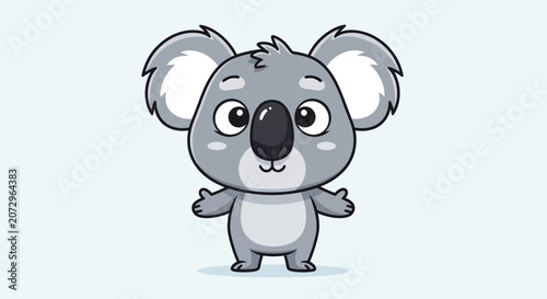 Cute Koala Character Illustration