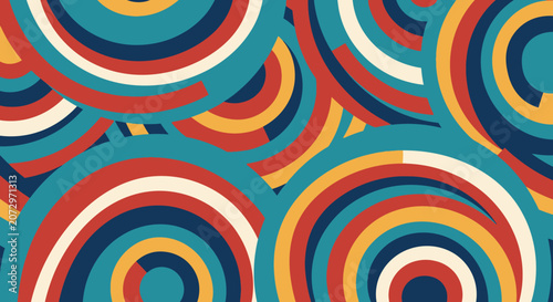 Retro Abstract Circle Pattern