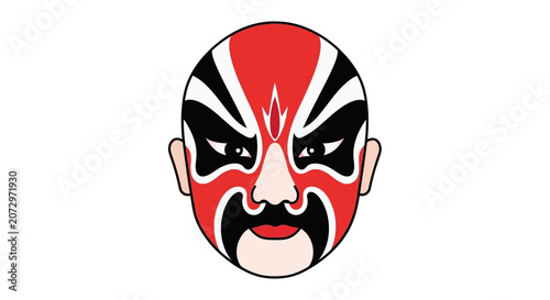 Chinese Opera Face Mask - Traditional Peking Opera Character