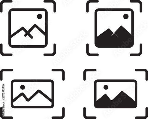 Foto Capture image icon for take an image, screenshot, photo, ui design