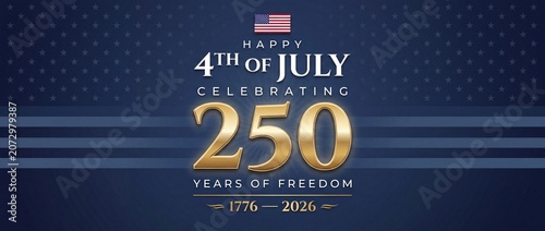 Happy 4th of july celebrating 250 years of freedom