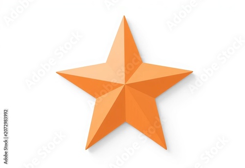 Simple, flat, five-pointed star icon, solid color, isolated on white background, isolated, green