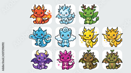 Cute baby dragon collection