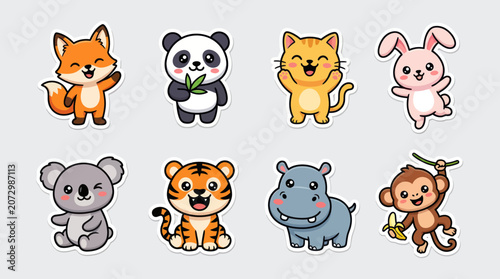 Photography Cute cartoon animals collection