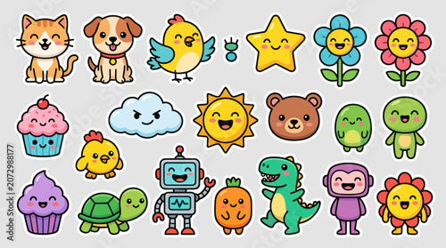Photography Cute cartoon characters and objects collection