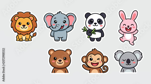 Photography Cute cartoon animals collection