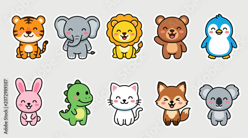 Photography Cute cartoon animals collection