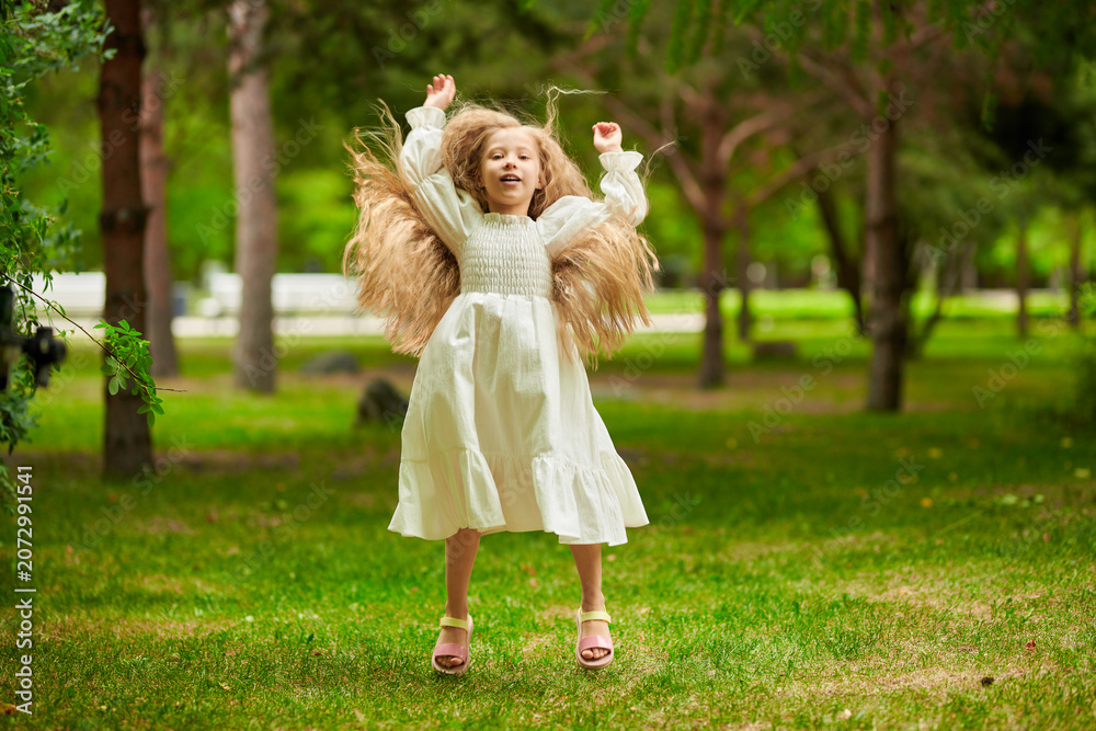 Naklejka premium Joyful Fairy Jump
