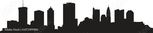 Foto COLUMBUS city skyline prepared in vector