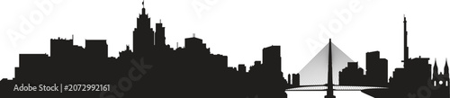 Foto SAO PAULO city skyline prepared in vector