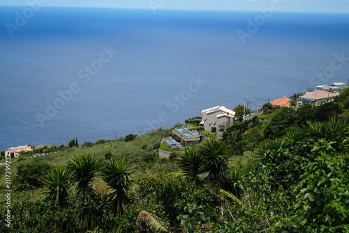 Luxury Villas with Swimming Pool on Tropical Hillside Overlookin