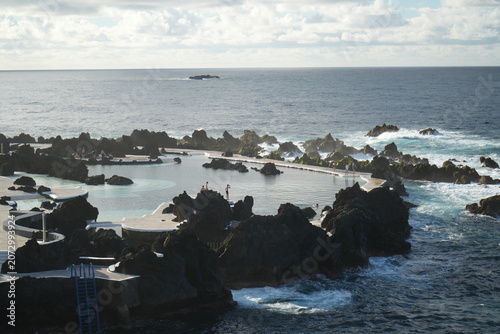 Natural Volcanic Lava Rock Swimming Pools at Porto Moniz Atlanti