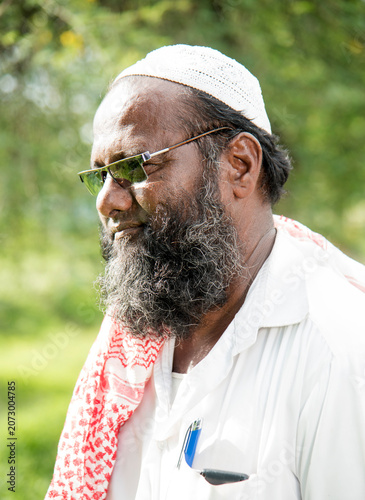 Photography Portrait of Indian muslim man