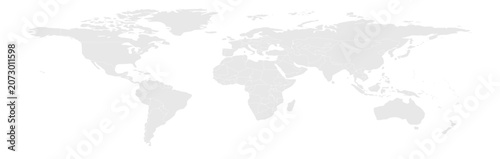 Fotografie world map long grayscale 1 07 illustration image graphic for design projects pre