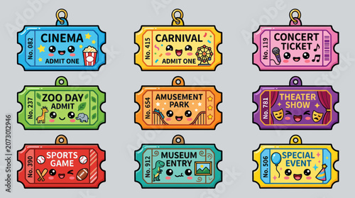 Cute event tickets collection