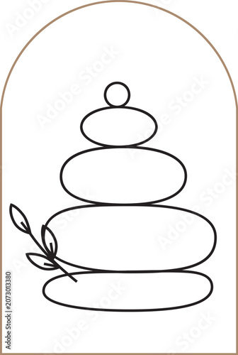 vector illustration of a spa icon
