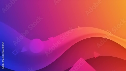 Vibrant Abstract Wave Motion Background Video.