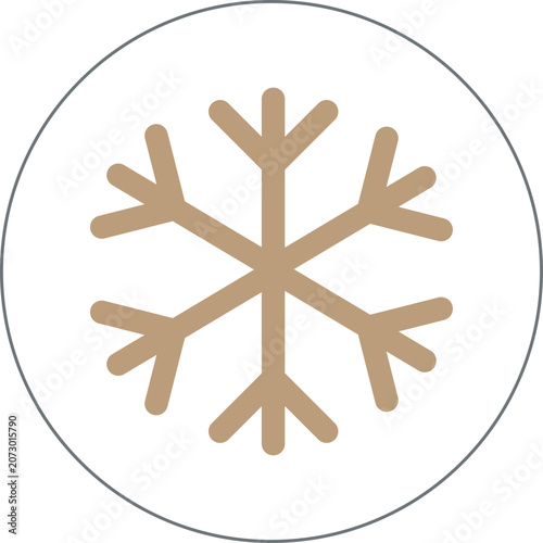 christmas snowflake icon
