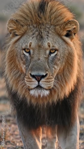 portrait of a lion