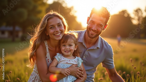 Family having fun outdoors iteration ar beautiful modern house creative design style concept nature landscape