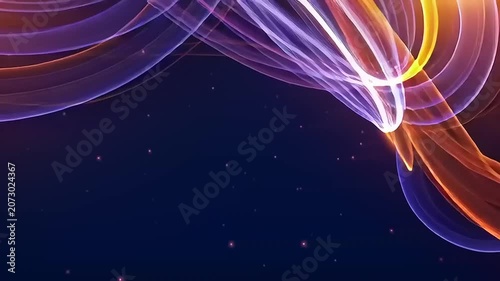 Vibrant Swirling Lines in Dark Space.