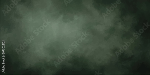 Billede på lærred Hand painted dark forest green portrait backdrop with a moody mottled texture fo