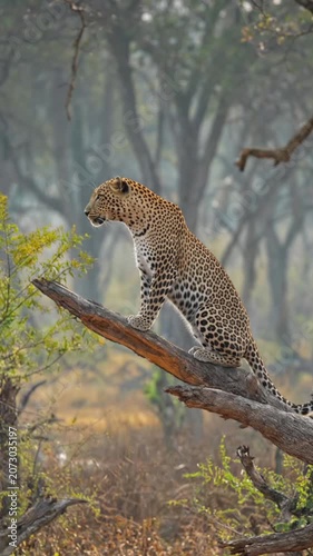 leopard walking on the ground