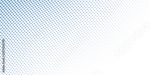 Fotografía Blue dotted wave line pattern