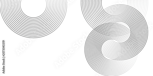 Fotografie Blue abstract background with glowing circles