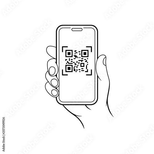 mobile phone with qr code