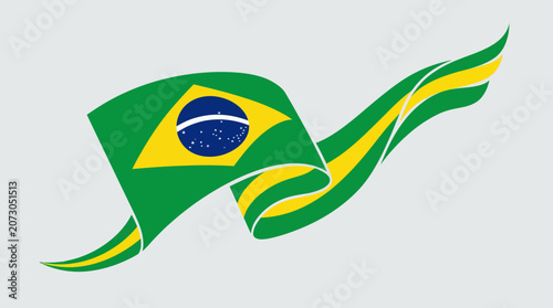 Waving national flag