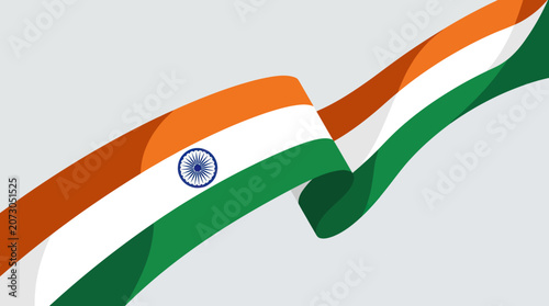 Waving national flag