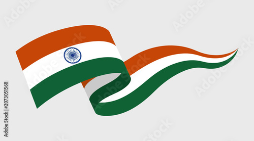 Waving national flag